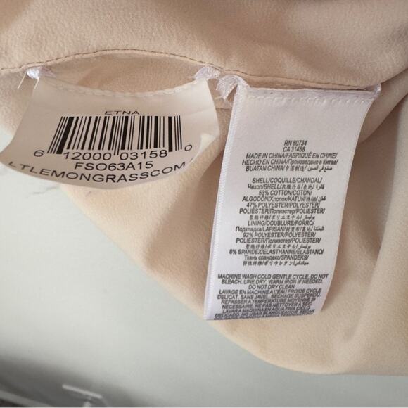 BCBGMaxAzria Sleeveless Mesh Dress Pencil Yellow & Cream Mini Zipper Zip Up Back - Picture 8 of 9